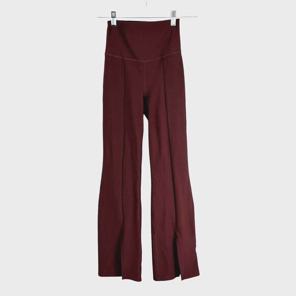 Abercrombie YPB sculptLUX Split-Flare Leggings Brown XS — Pilatescore - Picture 1 of 9